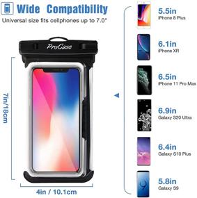 img 2 attached to 📱 Waterproof Cellphone Dry Bag Pouch for iPhone 13 Pro Max & Galaxy S20 Ultra - 2 Pack