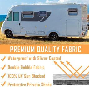 img 2 attached to Big Ant RV Door Window Shade: Camper Sunshade Solar Entry Door Cover, Reflective Shield UV Protection - 24.5 x 16.5 Inch