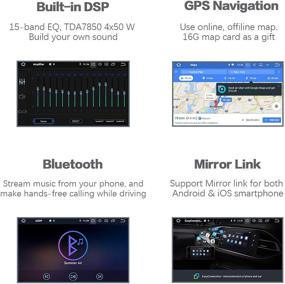 img 3 attached to 🚗 Dasaita 10" Андроид 10.0 автомобильная стереосистема с Bluetooth-гарнитурой и 4 ГБ ОЗУ / 64 ГБ ПЗУ для Toyota Corolla 2014 2015 2016 | Автомобильное радио с сенсорным экраном, GPS-навигацией, комплектом для установки на панель | Встроенный DSP | 15-полосный эквалайзер