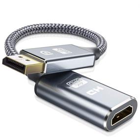 img 4 attached to 🔌 Capshi 4K DP to HDMI Adapter (2 Pack) - Male to Female Gold-Plated Converter Compatible with HP, HDTV, ThinkPad, Monitor, Projector & More