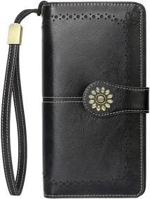 img 3 attached to 👜 Lavemi Capacity Blocking Leather Wristlet: Convenient Women's Handbags & Wallets for Wristlets+