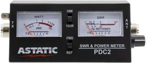 img 2 attached to 📶 Astatic (302-PDC2) Black SWR/RF/Field Strength Test Meter: High Accuracy for Optimal Signal Performance