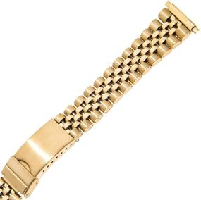 img 3 attached to 🕰️ Gilden Unisex Long Stainless Steel Watch Band 1542 - Non-Expansion 18-23mm