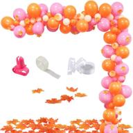 🎃 120-count little pumpkin baby shower balloon garland set| autumn themed pumpkin birthday balloon arch with maple leaves| fall baby shower decor| halloween and thanksgiving party supplies логотип