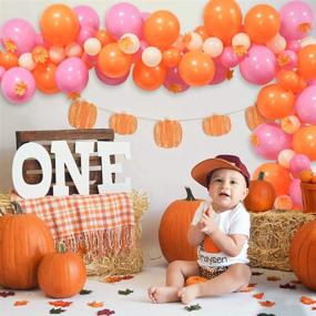 img 1 attached to 🎃 120-Count Little Pumpkin Baby Shower Balloon Garland Set| Autumn Themed Pumpkin Birthday Balloon Arch with Maple Leaves| Fall Baby Shower Decor| Halloween and Thanksgiving Party Supplies