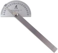 📐 shinwa japanese stainless protractor: accurate degree measurement tool logo