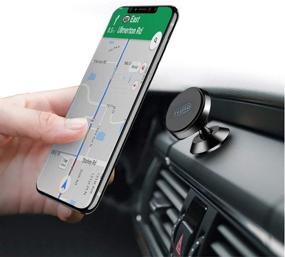 img 4 attached to Ryzillo Magnetic Car Phone Holder: 360 Degree Swivel Grip & Universal Mount for iPhone, Samsung, LG & more