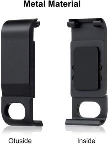 img 3 attached to 📸 GEPULY Aluminum Replacement Battery Cover Side Door for GoPro Hero 8 Black - Hassle-Free Charging with Intact Battery Cover