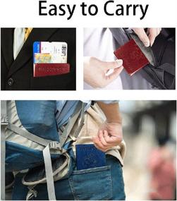 img 2 attached to Stylish & Durable Leather Passport Travel Wallet with Essential Vaccine Travel Accessories