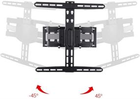 img 2 attached to 📺 Loctek L8 TV Wall Mount Bracket - 19-Inch Extension - Fits 32-70-Inch Screens