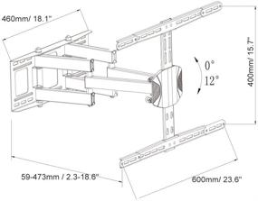 img 1 attached to 📺 Loctek L8 TV Wall Mount Bracket - 19-Inch Extension - Fits 32-70-Inch Screens