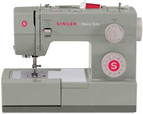 img 4 attached to 🧵 SINGER Heavy Duty 4452 Sewing Machine - 110 Stitch Applications, Metal Frame, Built-In Needle Threader, & Heavy Duty Accessory Kit - Simplifying Sewing