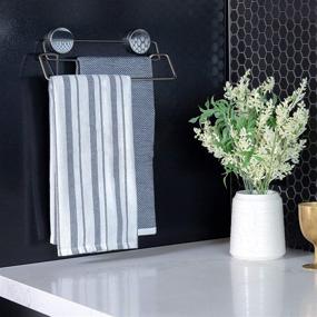 img 2 attached to 🧲 Stainless Steel Double Towel Bar with Magnetic Attachment - Better Houseware 2409