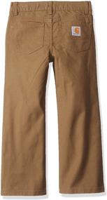 img 1 attached to Optimized Search: Carhartt Boys' Canvas 5 Pocket Pant for Enhanced Visibility