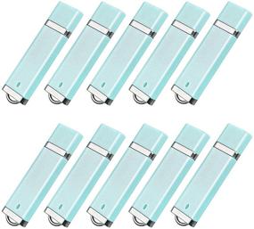 img 4 attached to 💙 TopeSel 4GB USB 2.0 Flash Drive 10-Pack - Bulk Memory Storage Thumb Stick in Light Blue