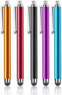 🖊️ kindle & apple universal capacitive stylus pens for touch screens - assorted colors (5 pack) - compatible with iphone xs max/xs/x, ipad, cell phones, tablets logo