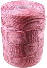 img 1 attached to 🧵 C-LON Bead Cord, Pink - High-Quality 0.5mm Thread, 92 Yard Spool: Shop Now!