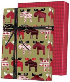 img 1 attached to Woodland Plaid Reversible Holiday Wrapping