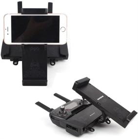 img 2 attached to 📱 Foldable Extended Stand Mount with Lanyard for DJI Mavic PRO/Mavic Air/Mavic 2 /Spark/Mini/Mini SE - Darkhorse 4.7-12.9 in Phone Tablet Holder Bracket Remote Controller