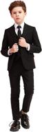 👔 elpa boys slim fit classic formal suit dresswear for weddings, parties, or proms logo