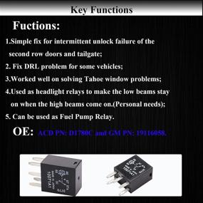 img 3 attached to 2 Pieces of HOPUT 7866 Relay, D1780C GM OE Fuel Pump Relay, Black Multi-Purpose Relay G8V-RH-1C7T-R-DC12