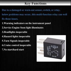 img 2 attached to 2 Pieces of HOPUT 7866 Relay, D1780C GM OE Fuel Pump Relay, Black Multi-Purpose Relay G8V-RH-1C7T-R-DC12