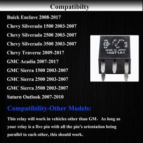 img 1 attached to 2 Pieces of HOPUT 7866 Relay, D1780C GM OE Fuel Pump Relay, Black Multi-Purpose Relay G8V-RH-1C7T-R-DC12