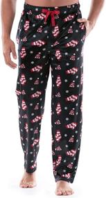 img 4 attached to Stay Cozy with Varsity Touch Fleece Sleep Peppers: Men's Sleepwear & Lounge Collection