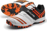 🏏 solm8 men's cricket rubber cleats sports shoes логотип