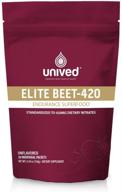 🏋️ unived elite beet-420: boost endurance with 420mg nitrate per serving, vegan pre-workout for athletes - 20 servings logo