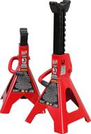 🔴 torin big red t43202 steel jack stands: 3 ton (6,000 lb) capacity, red, 1 pair logo