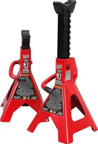 img 4 attached to 🔴 Torin Big Red T43202 Steel Jack Stands: 3 Ton (6,000 lb) Capacity, Red, 1 Pair