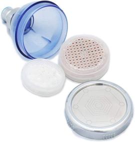 img 4 attached to 💧 Blue Rain Shower Head Replacement Filter: Dechlorinating Shower Filter for Reduced Dissolved Solids: Promotes Hydrated Hair and Soothed Skin: by Barclays Buys