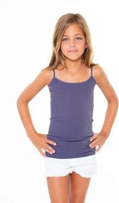 img 3 attached to 👚 Girls Camisole Tank Top - Malibu Sugar Cami - Girls Cami for Sizes 7-14