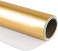 ruspepa gold metallic wrapping paper-81.5 sq ft-solid color paper for wedding, birthday, christmas, baby shower - 30-inch x 32.8-feet logo