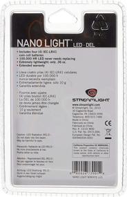img 1 attached to 💡 Streamlight 73001 Nano Light Keychain Flashlight - Miniature LED, Black - 10 Lumens