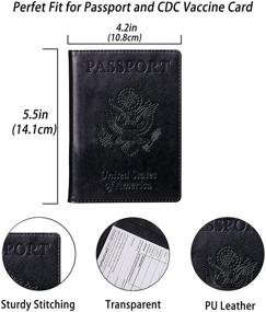 img 3 attached to Passport Vaccine Family Holder Travel Travel Accessories