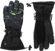 🧤 c9 champion kids' waterproof snow and ski glove: adjustable fit, reflective stripe, and nose wipe - ideal for active play logo