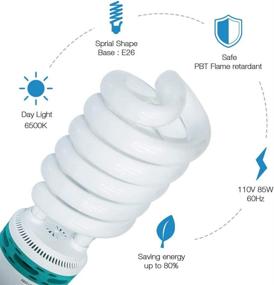img 2 attached to eTopLighting Full Spectrum Fluorescent Light Bulb 65W: Daylight 6500K, Energy Saving & Digital Technology