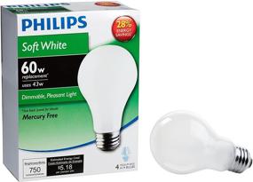 img 4 attached to Enhance your ambiance with Philips Halogen Dimmable Light - 60W Equiv.