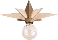 🌟 viluxy flush mount brass star ceiling light: ideal for hallway, entryway, study room & bedroom логотип