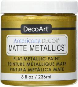 img 1 attached to 🎨 Deco Art Americana Decor GoldCraft Paint Matte 8OZ, 8 Fl Oz (Pack of 1)