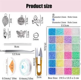 img 1 attached to IReaydo 19200Pcs Tweezers Scissors Bracelet Beading & Jewelry Making