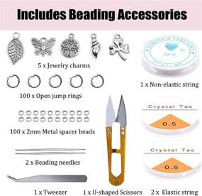 img 2 attached to IReaydo 19200Pcs Tweezers Scissors Bracelet Beading & Jewelry Making