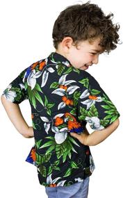 img 1 attached to 🌺 King Kameha Hawaiian Shortsleeve Cherryparrot Boys' Clothing: Stylish Tops, Tees & Shirts for Kids