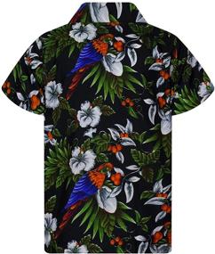 img 3 attached to 🌺 King Kameha Hawaiian Shortsleeve Cherryparrot Boys' Clothing: Stylish Tops, Tees & Shirts for Kids