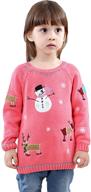 🎄 shineflow unisex kid's ugly christmas sweater - rudolph reindeer red nose jumper logo