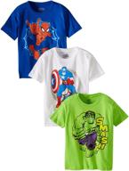 marvel avengers 3-pack 👕 t-shirt: perfect trio for ultimate fans logo