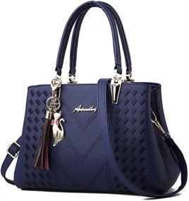 img 4 attached to ALARION Handbags Shoulder Designer Messenger Women's Handbags & Wallets in Satchels