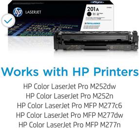 img 3 attached to 🖨️ HP 201A Black Toner Cartridge Compatible with HP Color LaserJet Pro M252dw, M277 Series - CF400A